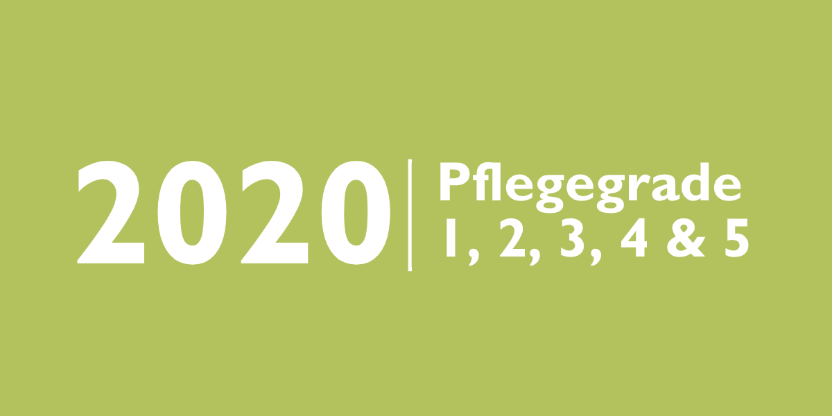 Pflegegrade 2020