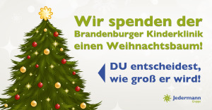 Weihnachtsbaum für die Kinderklinik